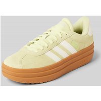 ADIDAS SPORTSWEAR Chunky Sneaker mit Label-Print Modell 'COURT' in Hellgelb, Größe 36 von ADIDAS SPORTSWEAR