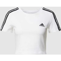 ADIDAS SPORTSWEAR Cropped T-Shirt mit Label-Streifen Modell 'BABY' in Weiss, Größe XL ADIDAS SPORTSWEAR Cropped T-Shirt mit Label-Streifen Modell 'BABY' in Weiss, Größe XL von ADIDAS SPORTSWEAR