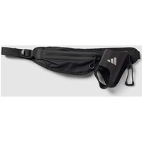 ADIDAS SPORTSWEAR Gürteltasche mit Label-Print Modell 'RUN' in Black, Größe One Size von ADIDAS SPORTSWEAR