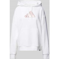 ADIDAS SPORTSWEAR Hoodie mit Label-Print Modell 'Holiday' in Offwhite, Größe S ADIDAS SPORTSWEAR Hoodie mit Label-Print Modell 'Holiday' in Offwhite, Größe S von ADIDAS SPORTSWEAR