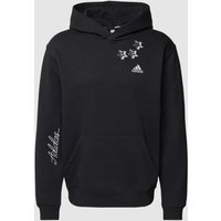 adidas Sportswear Hoodie mit Motiv-Stitching in Black, Größe S von adidas Sportswear