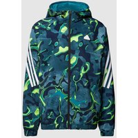 ADIDAS SPORTSWEAR Jacke mit Kapuze in Petrol, Größe XXL von ADIDAS SPORTSWEAR
