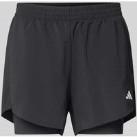 adidas Sportswear Loose Fit Shorts im Double-Layer-Look in Black, Größe XS von adidas Sportswear