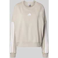 ADIDAS SPORTSWEAR Oversized Sweatshirt mit gerippten Abschlüssen in Offwhite, Größe L von ADIDAS SPORTSWEAR