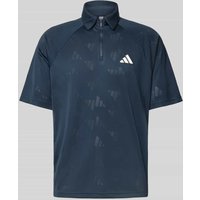 ADIDAS SPORTSWEAR Regular Fit Poloshirt mit Logo und Reißverschluss in Dunkelblau, Größe XXL von ADIDAS SPORTSWEAR
