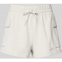 ADIDAS SPORTSWEAR Regular Fit Sweatshorts mit Logo-Stithing in Hellgrau, Größe S ADIDAS SPORTSWEAR Regular Fit Sweatshorts mit Logo-Stithing in Hellgrau, Größe S von ADIDAS SPORTSWEAR