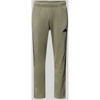 ADIDAS SPORTSWEAR Regular Fit Trainingshose mit Druckknopftaschen Modell 'TIRO' in Taupe, Größe S von ADIDAS SPORTSWEAR