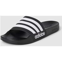 ADIDAS SPORTSWEAR Sandalette mit Label-Detail Modell 'ADILETTE SHOWER' in Black, Größe 40 2/3 von ADIDAS SPORTSWEAR