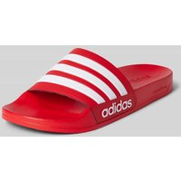 ADIDAS SPORTSWEAR Sandalette mit Streifenmuster Modell 'ADILETTE SHOWER' in Rot, Größe 46 von ADIDAS SPORTSWEAR