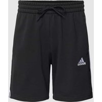 ADIDAS SPORTSWEAR Shorts mit Label-Stitching in Black, Größe L von ADIDAS SPORTSWEAR