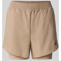 adidas Sportswear Shorts mit elastischem Bund in Taupe, Größe M adidas Sportswear Shorts mit elastischem Bund in Taupe, Größe M von adidas Sportswear