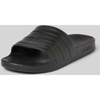 ADIDAS SPORTSWEAR Slides im unifarbenen Design Modell 'ADILETTE AQUA' in Black, Größe 38 von ADIDAS SPORTSWEAR