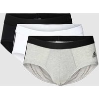 adidas Sportswear Slip mit kontrastiven Label-Streifen im 3er-Pack in Weiss, Größe S von adidas Sportswear