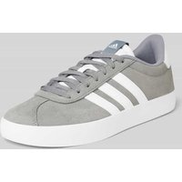 ADIDAS SPORTSWEAR Sneaker aus Leder-Mix Modell 'COURT' in Hellgrau, Größe 42,5 von ADIDAS SPORTSWEAR