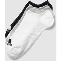 adidas Sportswear Sneakersocken mit Label-Details im 3er-Pack in Mittelgrau Melange, Größe S von adidas Sportswear