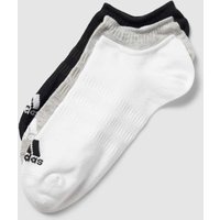 ADIDAS SPORTSWEAR Sneakersocken mit Label-Details im 3er-Pack in Mittelgrau Melange, Größe 37/39 von ADIDAS SPORTSWEAR