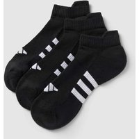 ADIDAS SPORTSWEAR Sneakersocken mit Label-Print im 3er-Pack Modell 'CUSH LOW' in Black, Größe 37/39 von ADIDAS SPORTSWEAR