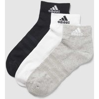 ADIDAS SPORTSWEAR Sneakersocken mit Label-Print in Mittelgrau Melange, Größe 37/39 von ADIDAS SPORTSWEAR