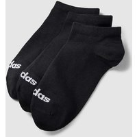 ADIDAS SPORTSWEAR Sneakersocken mit Label-Stitching im 3er-Pack in Black, Größe 34/36 von ADIDAS SPORTSWEAR