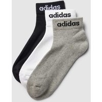 ADIDAS SPORTSWEAR Socken mit Label-Detail im 3er-Pack in Mittelgrau, Größe 34/36 von ADIDAS SPORTSWEAR