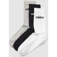 ADIDAS SPORTSWEAR Socken mit Label-Detail im 3er-Pack in Mittelgrau, Größe 34/36 von ADIDAS SPORTSWEAR