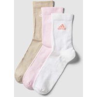 ADIDAS SPORTSWEAR Socken mit Label-Detail im 3er-Pack in Rose, Größe 46/48 von ADIDAS SPORTSWEAR