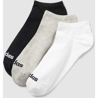 ADIDAS SPORTSWEAR Socken mit Label-Print im 3er-Pack in Mittelgrau, Größe 34/36 von ADIDAS SPORTSWEAR