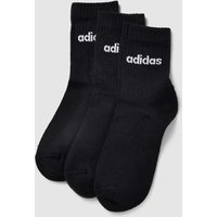 ADIDAS SPORTSWEAR Socken mit Label-Stitching im 3er-Pack in Black, Größe 40/42 von ADIDAS SPORTSWEAR