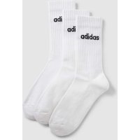 ADIDAS SPORTSWEAR Socken mit Label-Stitching im 3er-Pack in Weiss, Größe 40/42 von ADIDAS SPORTSWEAR