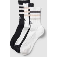 ADIDAS SPORTSWEAR Socken mit elastischem Einsatz Modell '3STRIPES' im 3er-Pack in Weiss, Größe 37/39 von ADIDAS SPORTSWEAR