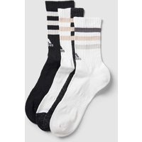 ADIDAS SPORTSWEAR Socken mit elastischem Einsatz Modell '3STRIPES' im 3er-Pack in Weiss, Größe XL von ADIDAS SPORTSWEAR