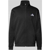 ADIDAS SPORTSWEAR Sweatjacke mit Label-Detail in Black, Größe XXL von ADIDAS SPORTSWEAR