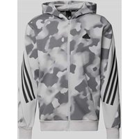 ADIDAS SPORTSWEAR Sweatjacke mit Label-Patch in Hellgrau, Größe M von ADIDAS SPORTSWEAR