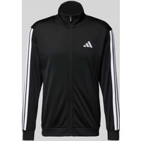 ADIDAS SPORTSWEAR Sweatjacke mit Logo-Stitching in Black, Größe XXL von ADIDAS SPORTSWEAR