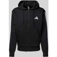 ADIDAS SPORTSWEAR Sweatjacke mit Logo-Stitching in Black, Größe XXL von ADIDAS SPORTSWEAR
