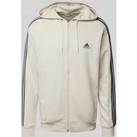 ADIDAS SPORTSWEAR Sweatjacke mit Logo-Stitching in Sand, Größe XXL von ADIDAS SPORTSWEAR