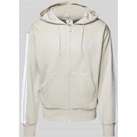 ADIDAS SPORTSWEAR Sweatjacke mit Viskose-Anteil und Label-Stitching in Sand, Größe XXL von ADIDAS SPORTSWEAR