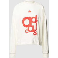 ADIDAS SPORTSWEAR Sweatshirt mit Label-Print in Offwhite, Größe L von ADIDAS SPORTSWEAR