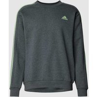 ADIDAS SPORTSWEAR Sweatshirt mit Label-Stitching in Anthrazit, Größe M von ADIDAS SPORTSWEAR