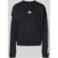 ADIDAS SPORTSWEAR Sweatshirt mit Label-Stitching und Rundhalsausschnitt in Black, Größe XL von ADIDAS SPORTSWEAR
