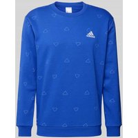 adidas Sportswear Sweatshirt mit Rundhalsausschnitt in Royal, Größe L von adidas Sportswear