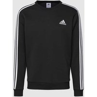ADIDAS SPORTSWEAR Sweatshirt mit labeltypischen Galonstreifen in Black, Größe L von ADIDAS SPORTSWEAR
