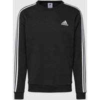 ADIDAS SPORTSWEAR Sweatshirt mit labeltypischen Galonstreifen in Black, Größe XXL von ADIDAS SPORTSWEAR