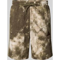 adidas Sportswear Sweatshorts mit elastischem Bund in Oliv, Größe XXL von adidas Sportswear