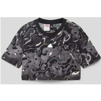 ADIDAS SPORTSWEAR T-Shirt mit Allover-Muster in Black, Größe 152 von ADIDAS SPORTSWEAR