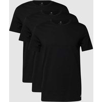 ADIDAS SPORTSWEAR T-Shirt mit Label-Print im 3er-Pack in Black, Größe L von ADIDAS SPORTSWEAR