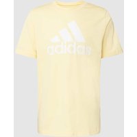 ADIDAS SPORTSWEAR T-Shirt mit Label-Print in Gelb, Größe M von ADIDAS SPORTSWEAR