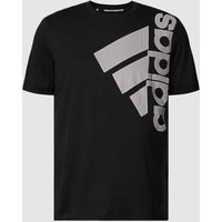 ADIDAS SPORTSWEAR T-Shirt mit Label-Print in Black, Größe XS von ADIDAS SPORTSWEAR