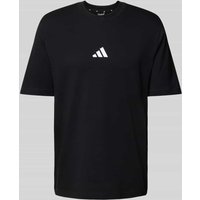 adidas Sportswear T-Shirt mit Label-Stitching in Black, Größe M von adidas Sportswear