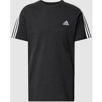 ADIDAS SPORTSWEAR T-Shirt mit Label-Stitching in Black, Größe XS von ADIDAS SPORTSWEAR